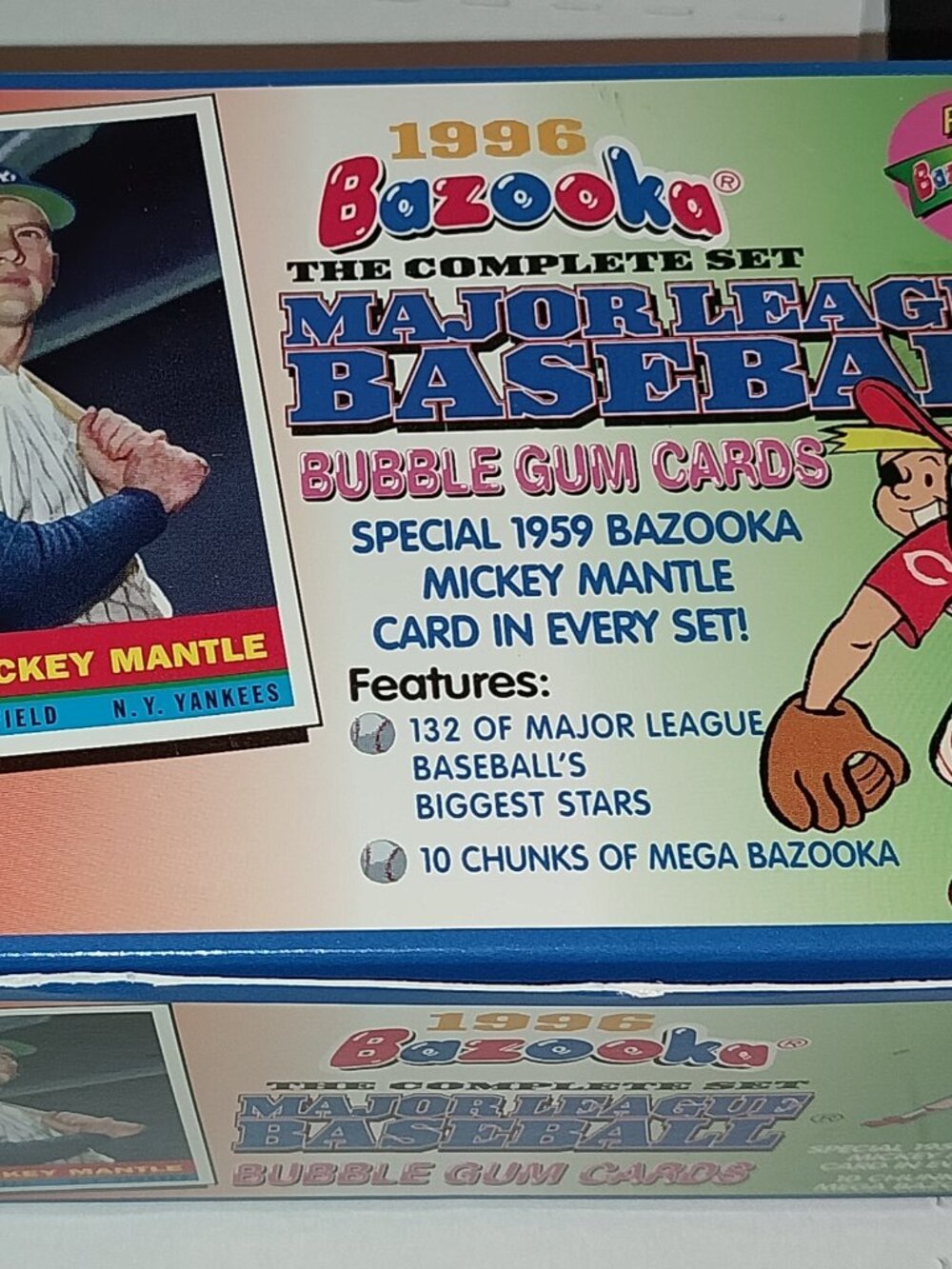Topps Bazooka 1996 Baseball Cards Complete Set w/ Mantle 132 Cards